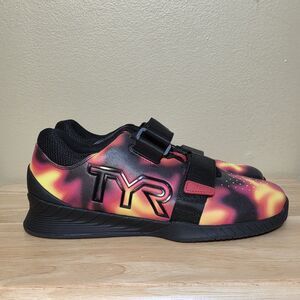 TYR L-1 Lifter Weightlifting Shoes Fire Red Black Men's Size 9.5 Women's 11